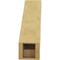 Ekena Millwork 5-inch W x 16-inch D x 16-inch H Copenhagen Rough Cedar Woodgrain TimberThane Knee Brace, Primed BRCUR05X16X16CHGRCPR - alternate 4
